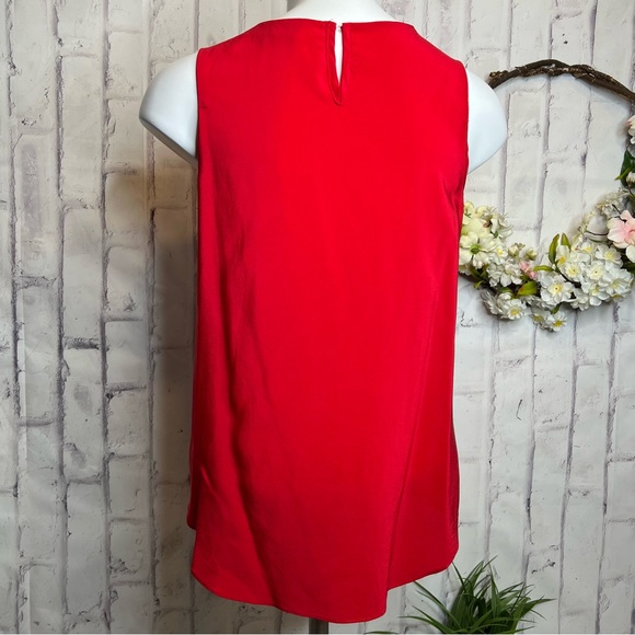 Red 100% silk Amanda Uprichard top - Picture 2 of 7
